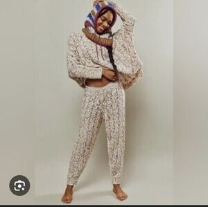 Free People Multicolor Knit Pajama Set